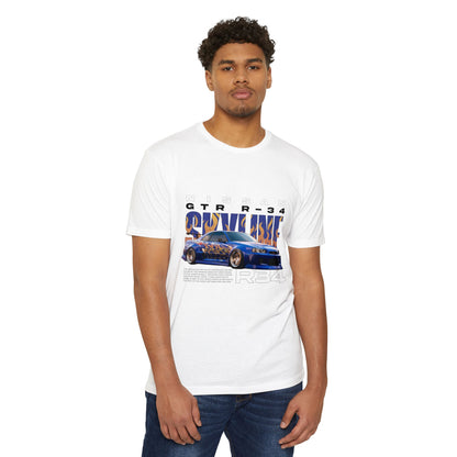 Nissan GTR R34 Graphic Tee - Unisex Vintage Car T-Shirt - CreativeRino