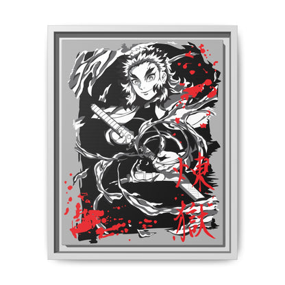 Demon Slayer Framed Anime Art Print - Matte Canvas Wall Decor - CreativeRino