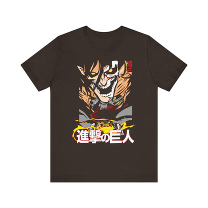 Attack on Titan Unisex Jersey Tee - Epic Anime Graphic T-Shirt - CreativeRino