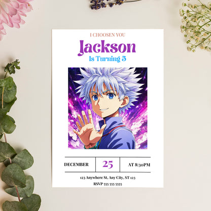 Hunter x Hunter Birthday Invitation Template - CreativeRino