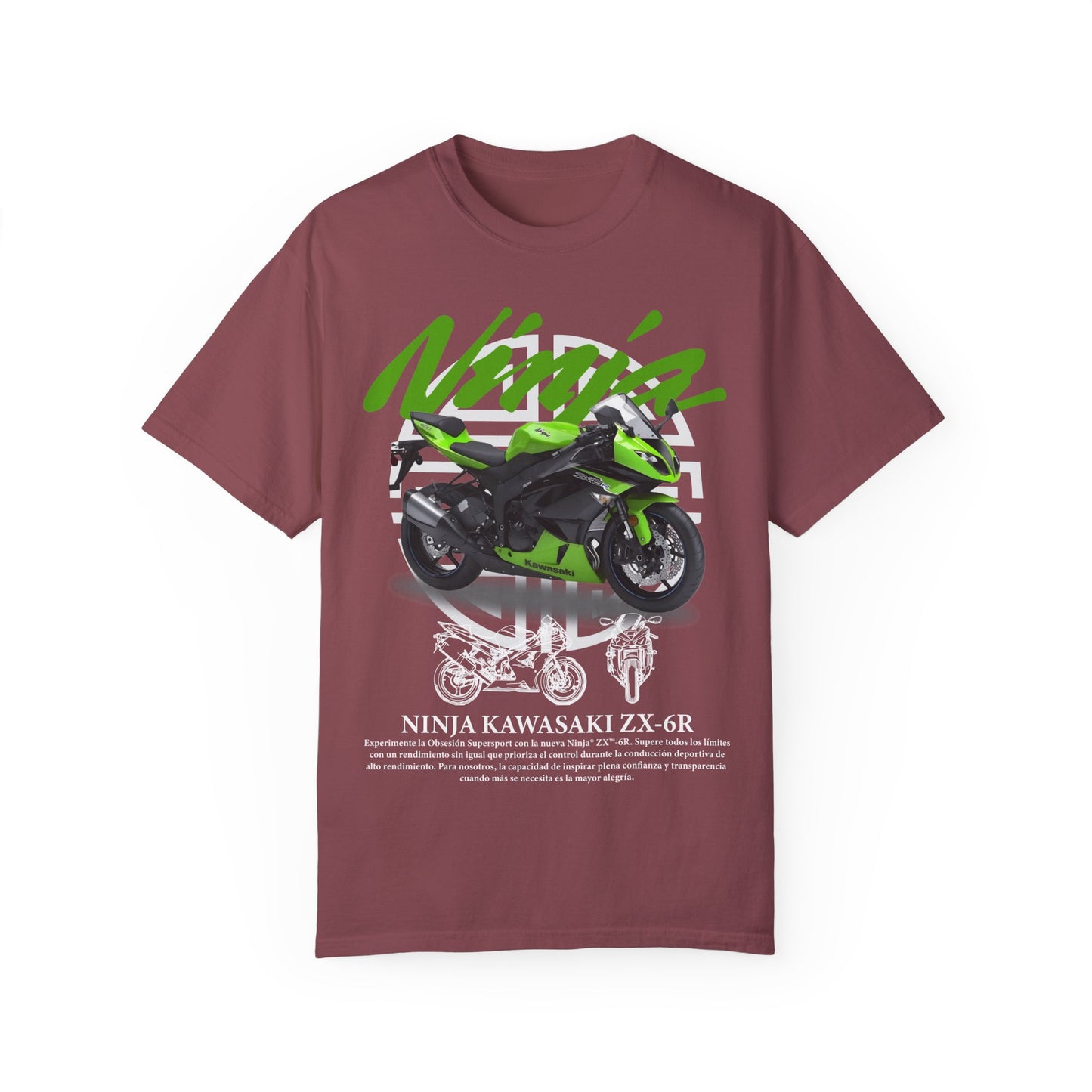Ninja Kawasaki Z X-6R Unisex T-Shirt - Perfect for Motorcycle Enthusiasts - CreativeRino