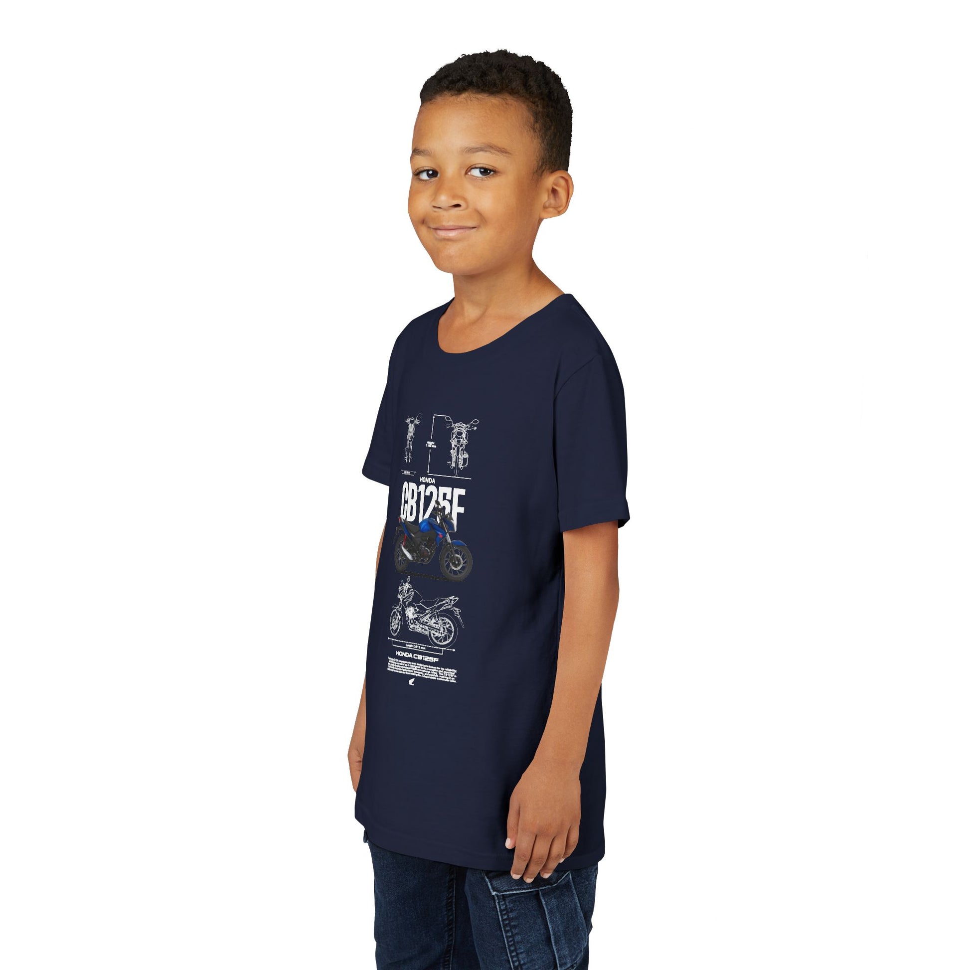 Honda CB125F Youth Motorcycle Graphic T-shirt - CreativeRino
