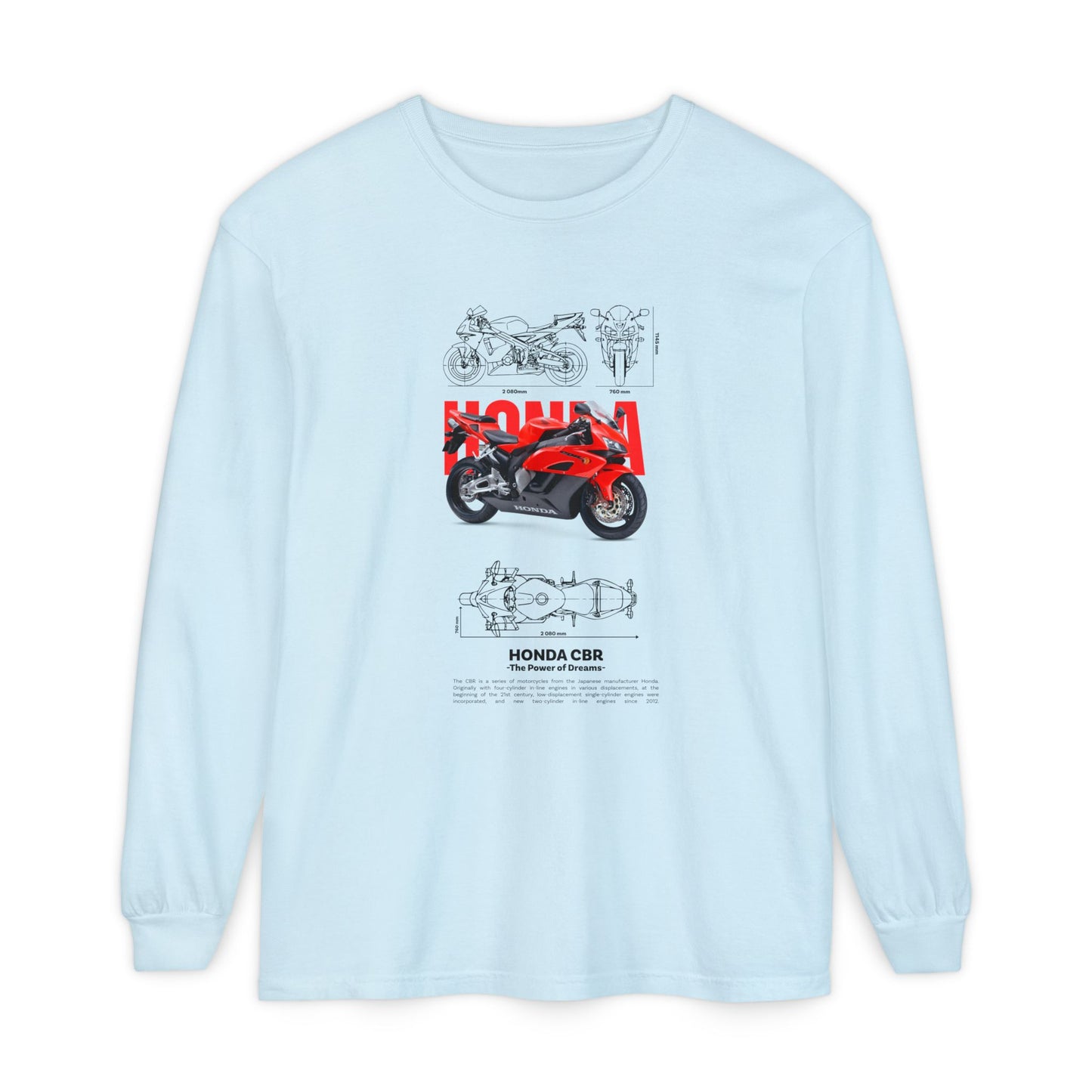 Honda CBR Long Sleeve T-Shirt for Motorcycle Lovers - CreativeRino
