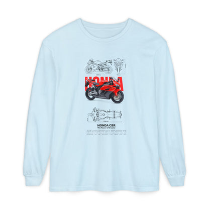 Honda CBR Long Sleeve T-Shirt for Motorcycle Lovers - CreativeRino