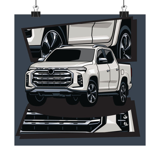 Classic Car Matte Square Posters - Perfect Poster for Auto Enthusiasts & Gift for Him - CreativeRino