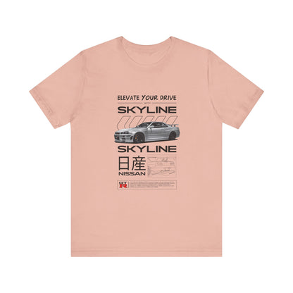 Nissan Skyline Graphic Tee - Elevate Your Drive - CreativeRino