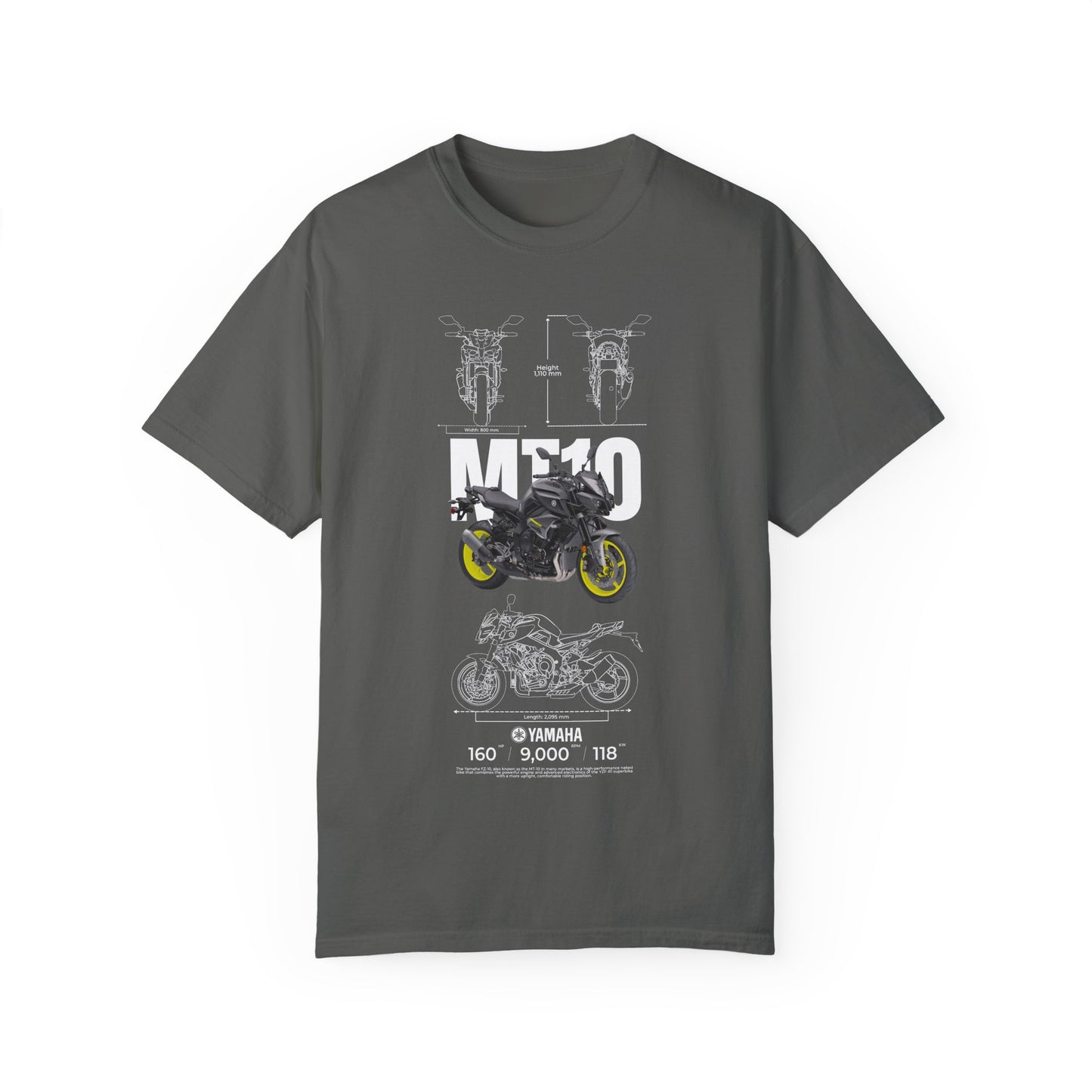 Yamaha MT-10 Unisex Motorcycle Graphic T-Shirt - Perfect for Bike Enthusiasts - CreativeRino