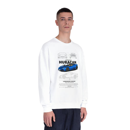 Lamborghini Huracan Crewneck Sweatshirt - Unisex Automotive Apparel - CreativeRino