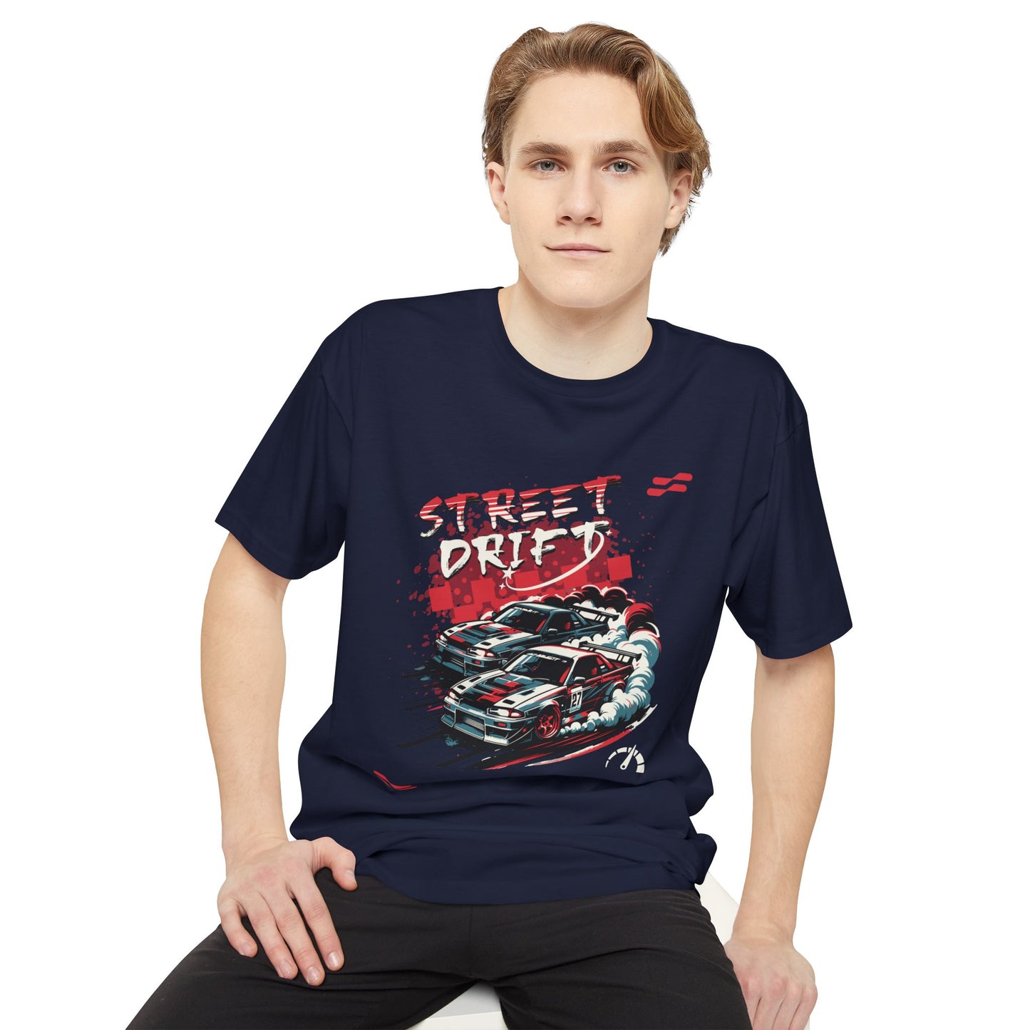 Street Drifter Unisex Long Body Urban Tee - Perfect T-ahirt for Car Enthusiasts - CreativeRino