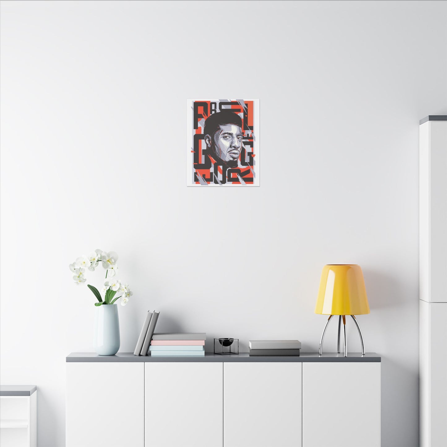 Paul George Wall Art | Matte Canvas Print | Stylish Home Decor for NBA Lovers - CreativeRino