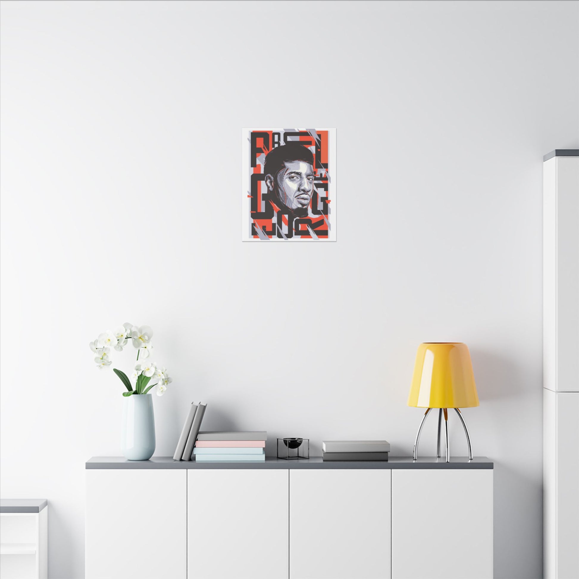Paul George Wall Art | Matte Canvas Print | Stylish Home Decor for NBA Lovers - CreativeRino