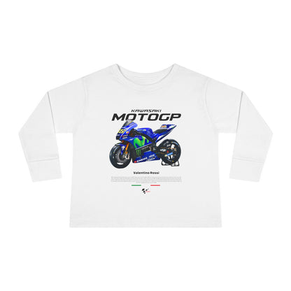 Toddler Long Sleeve MotoGP Racing Tee - Valentino Rossi Design - CreativeRino