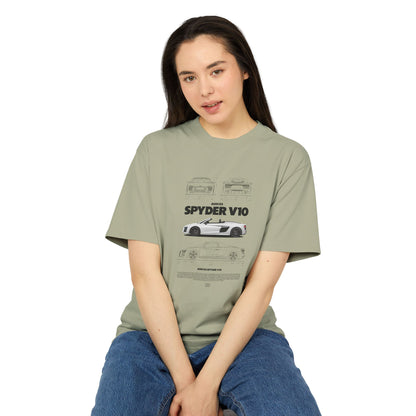 Audi R8 Spyder V10 Unisex Heavy Faded Tee - Car Graphic T-Shirt for Car Enthusiasts - CreativeRino