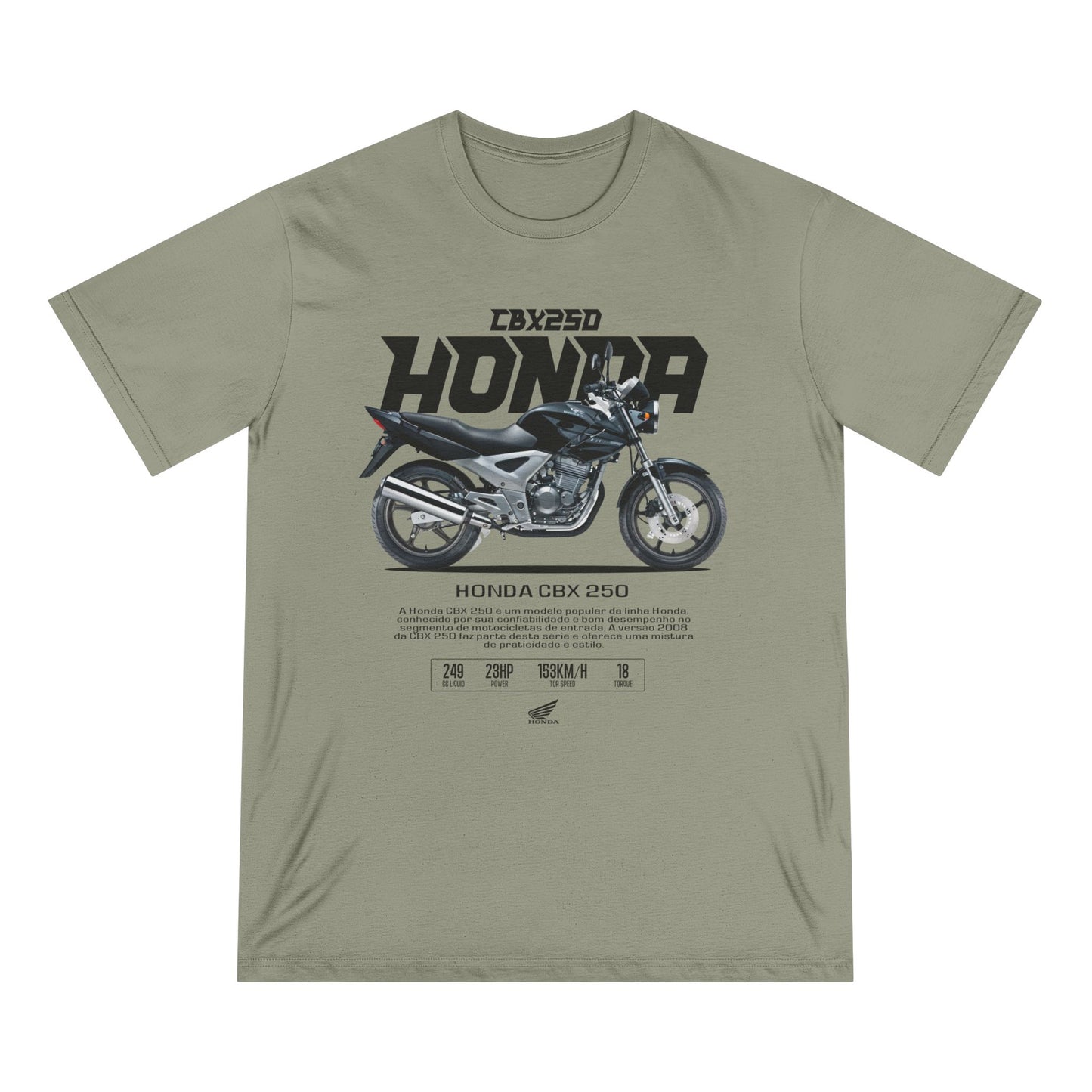 Honda CBX250 Motorcycle T-Shirt | Vintage Bike Graphic Tee - CreativeRino