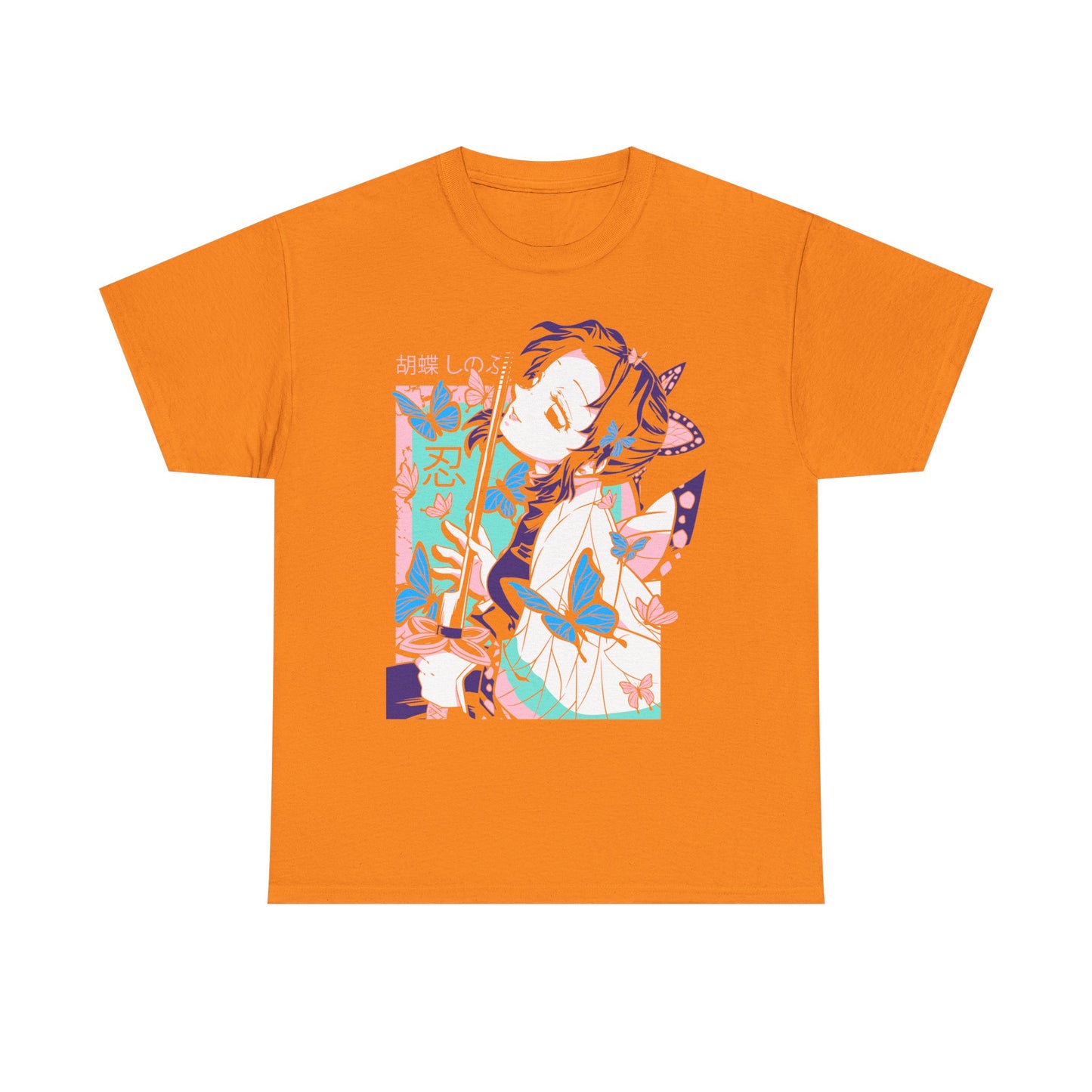 Butterfly Dreams Unisex Heavy Cotton Tee | Demon Slayer Inspired T-shirt Design - CreativeRino