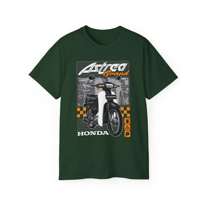 Honda Astrea Grand Motorcycle Unisex Ultra Cotton Tee - Retro Bike Graphic T-Shirt - CreativeRino