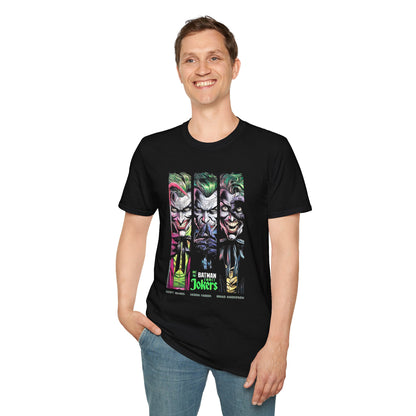Batman Jokers Unisex Softstyle T-Shirt - Graphic Tee for Comic Book Fans - CreativeRino