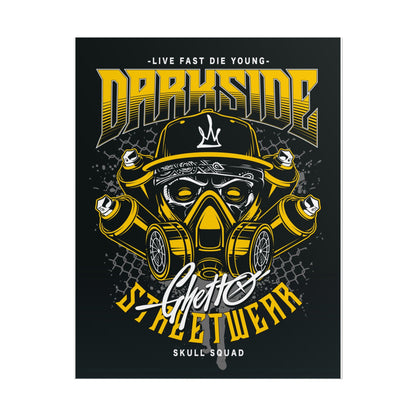 Skull Streetwear Rolled Poster - 'Darkside' Design Wall Art - CreativeRino