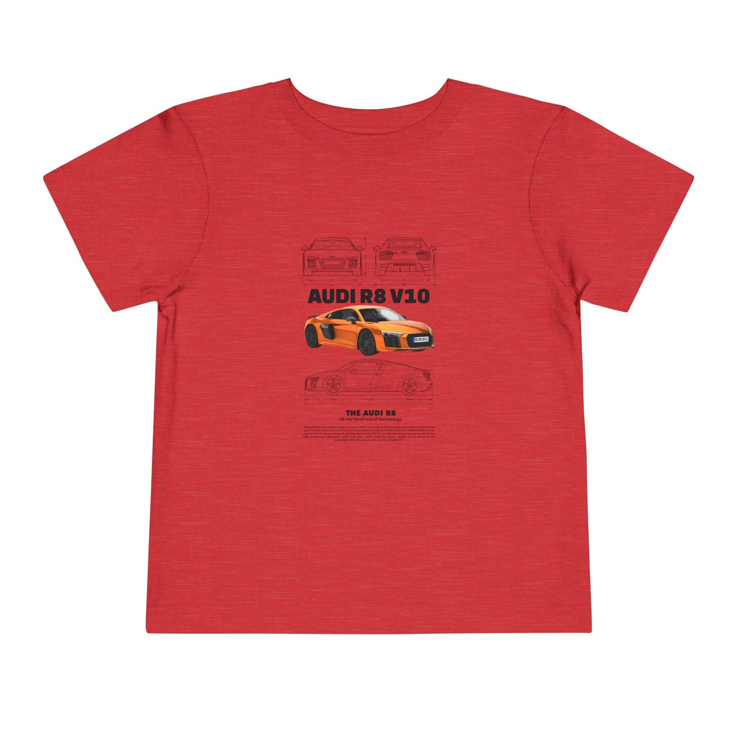 Audi R8 Car Lover Tee -  Graphic Short Sleeve Shirt | Car T-shirt - CreativeRino