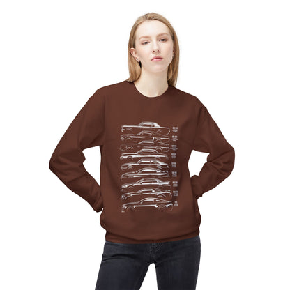 Luxury Car Graphics Unisex Fleece Crewneck Sweatshirt - CreativeRino