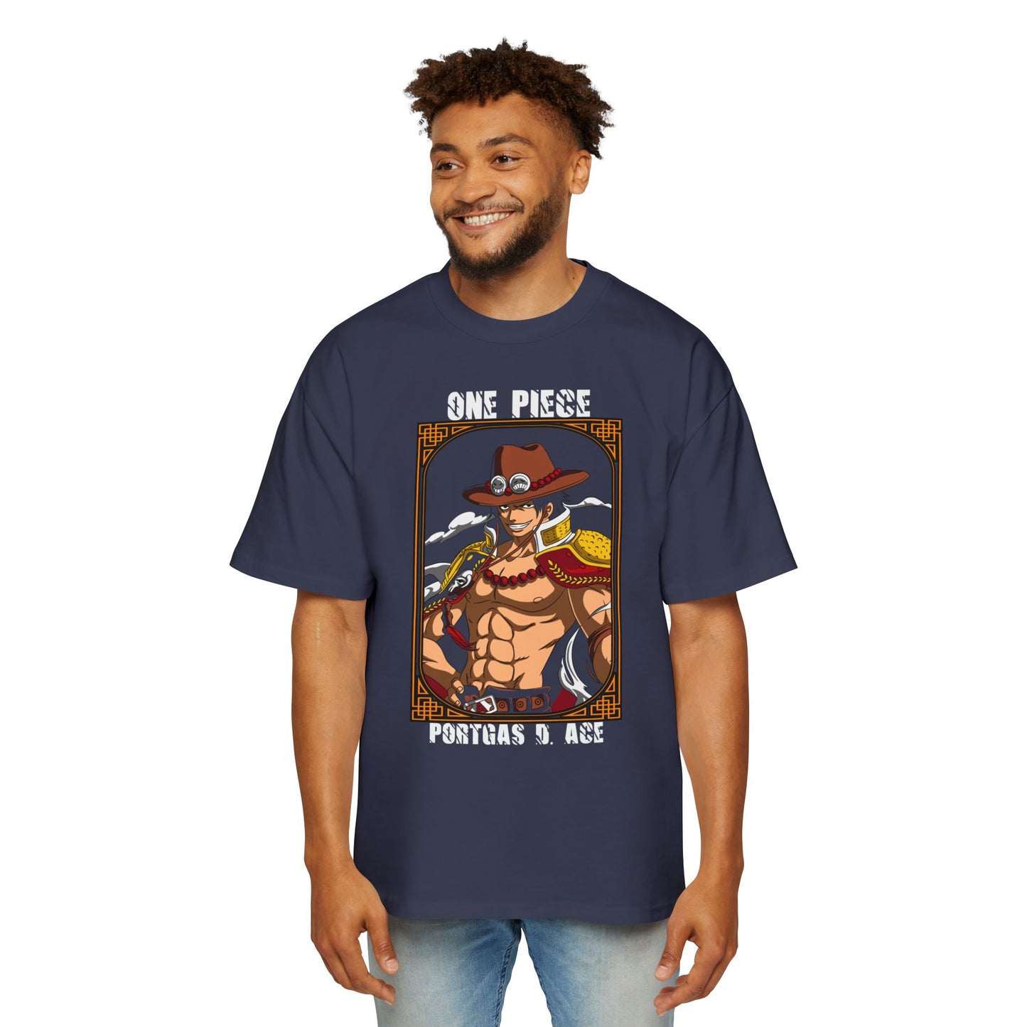 One Piece Oversized Men’s Tee - T-shirt for Anime Fans - CreativeRino