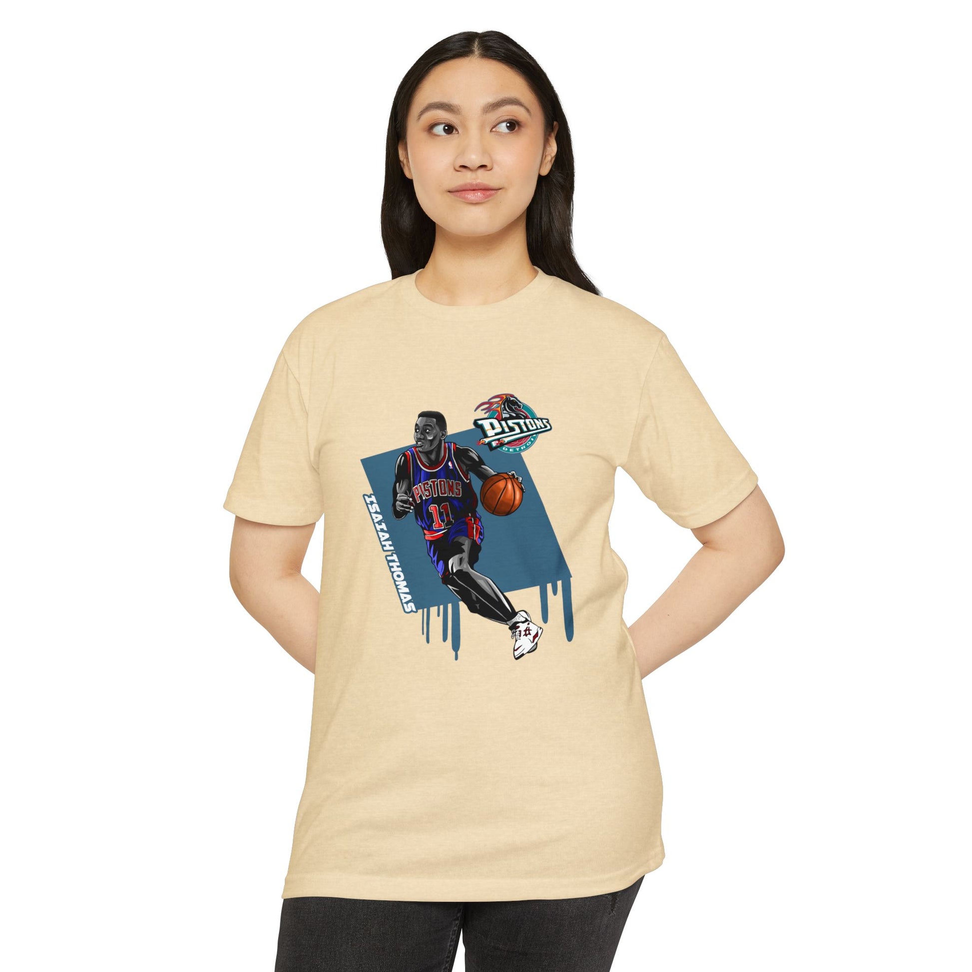 Isaiah Thomas Retro Basketball Graphic Tee for Sports Fans - CreativeRino