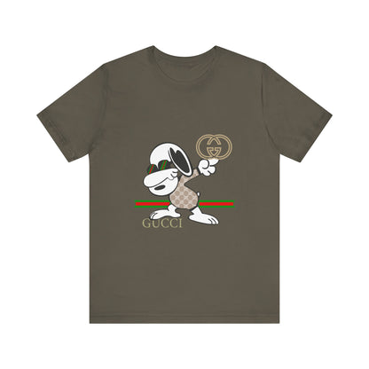 Snoopy Gucci Unisex Jersey Short Sleeve T-shirt - CreativeRino