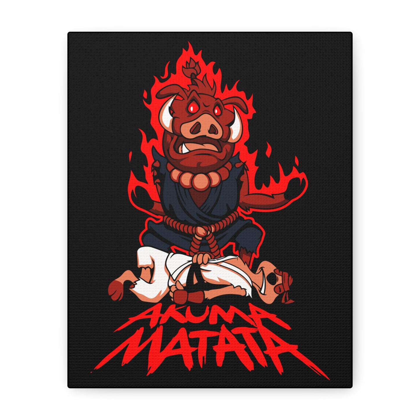 Akuma Matata Canvas Art - Vibrant, Stretched Wall Decor for Home & Office - CreativeRino