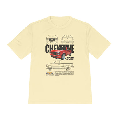 Classic Chevy Cheyenne Moisture Wicking Tee for Car Enthusiasts - CreativeRino