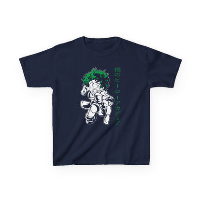 My Hero Academia Kids Heavy Cotton Tee - Anime Superhero T-shirt for Young Fans - CreativeRino