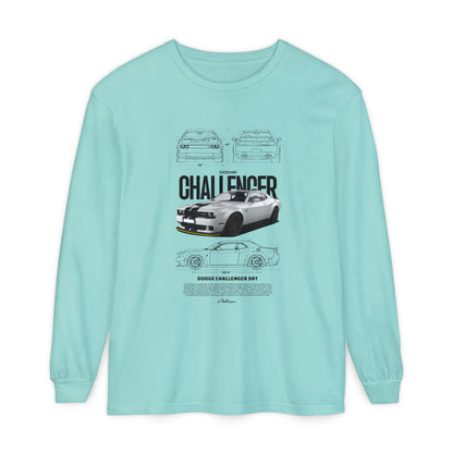 Dodge Challenger Long Sleeve T-Shirt - Classic Car Enthusiast Apparel - CreativeRino