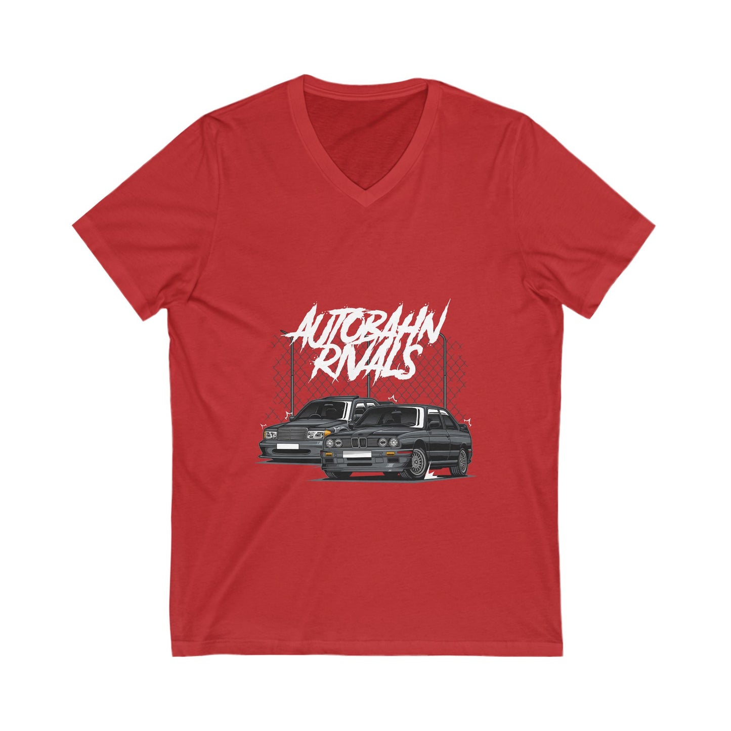 AUTOMAN RIVALS Unisex V-Neck Tee - CreativeRino