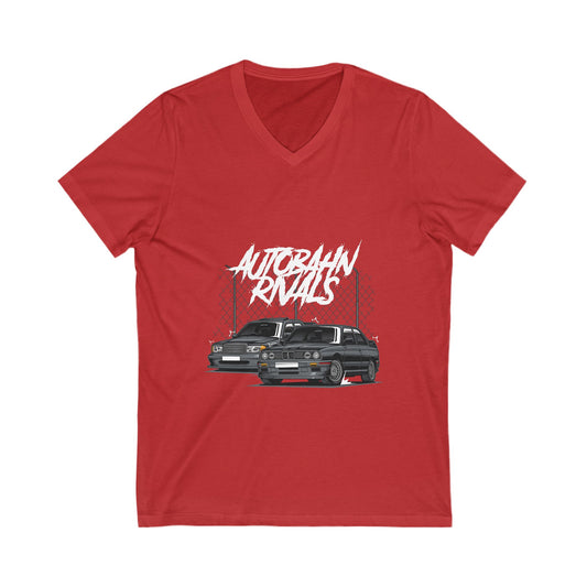 AUTOMAN RIVALS Unisex V-Neck Tee - CreativeRino