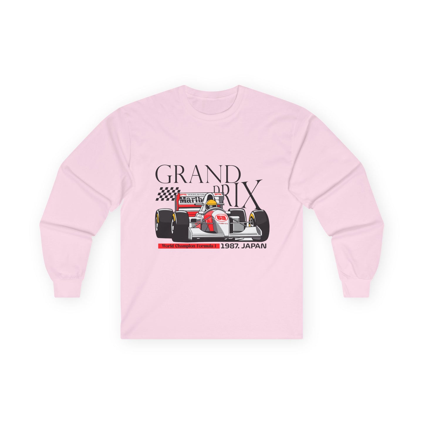 1987 Japan Grand Prix Long Sleeve Tee - Racing Enthusiast Apparel - CreativeRino