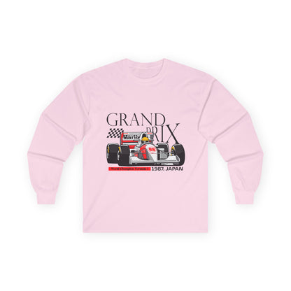 1987 Japan Grand Prix Long Sleeve Tee - Racing Enthusiast Apparel - CreativeRino