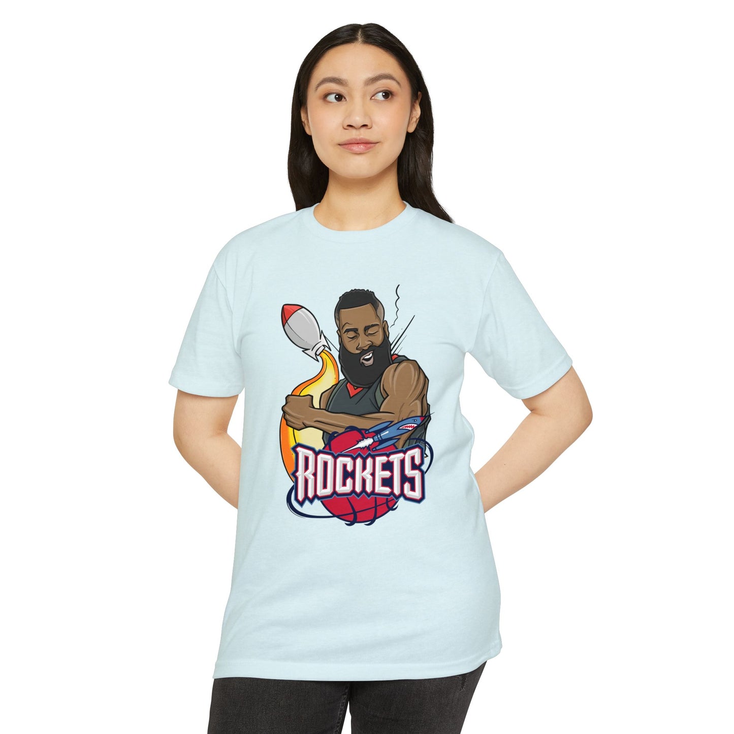Retro James Harden Rockets Basketball T-shirt - Unisex Sports Tee - CreativeRino