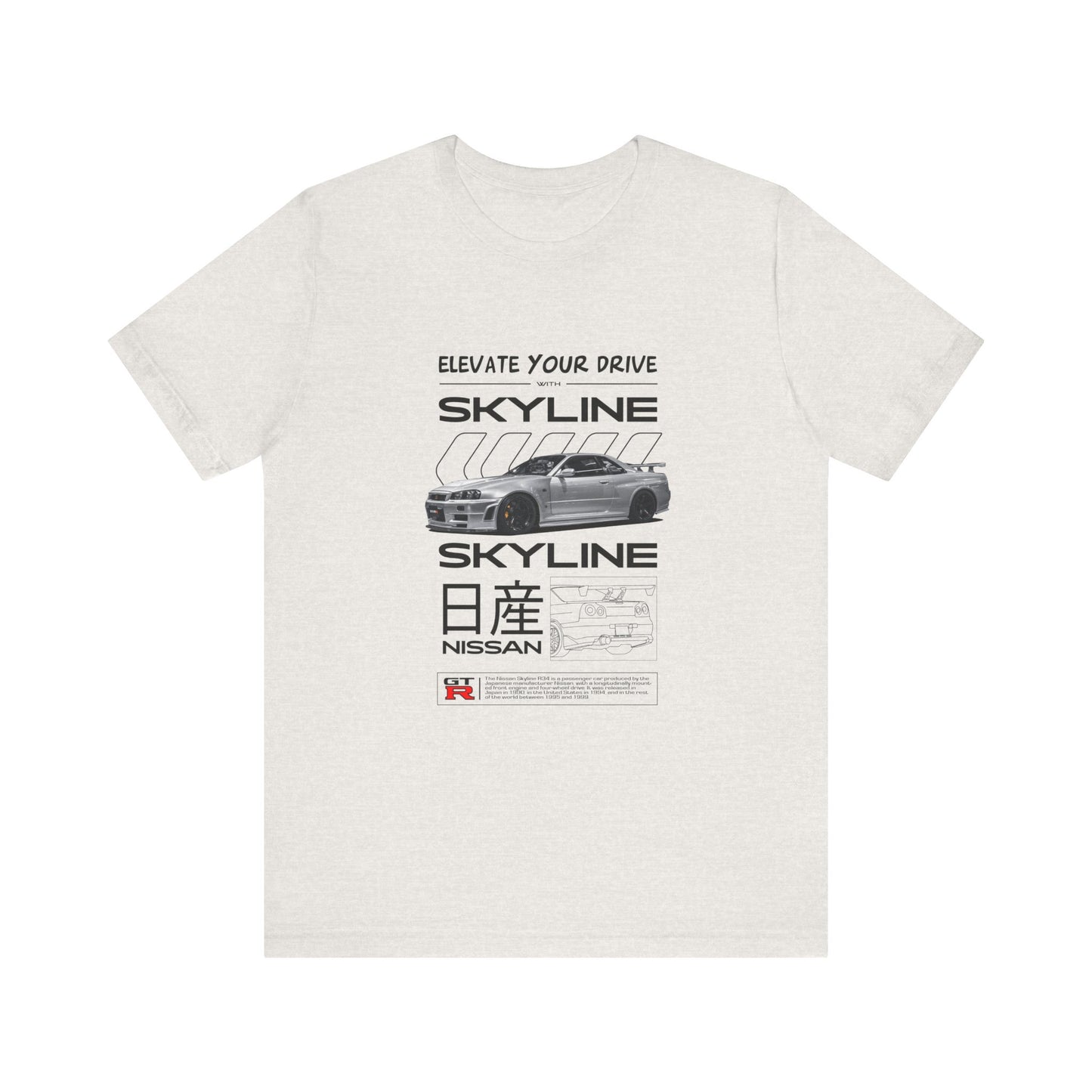 Nissan Skyline Graphic Tee - Elevate Your Drive - CreativeRino