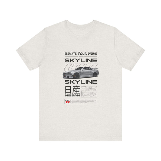 Nissan Skyline Graphic Tee - Elevate Your Drive - CreativeRino