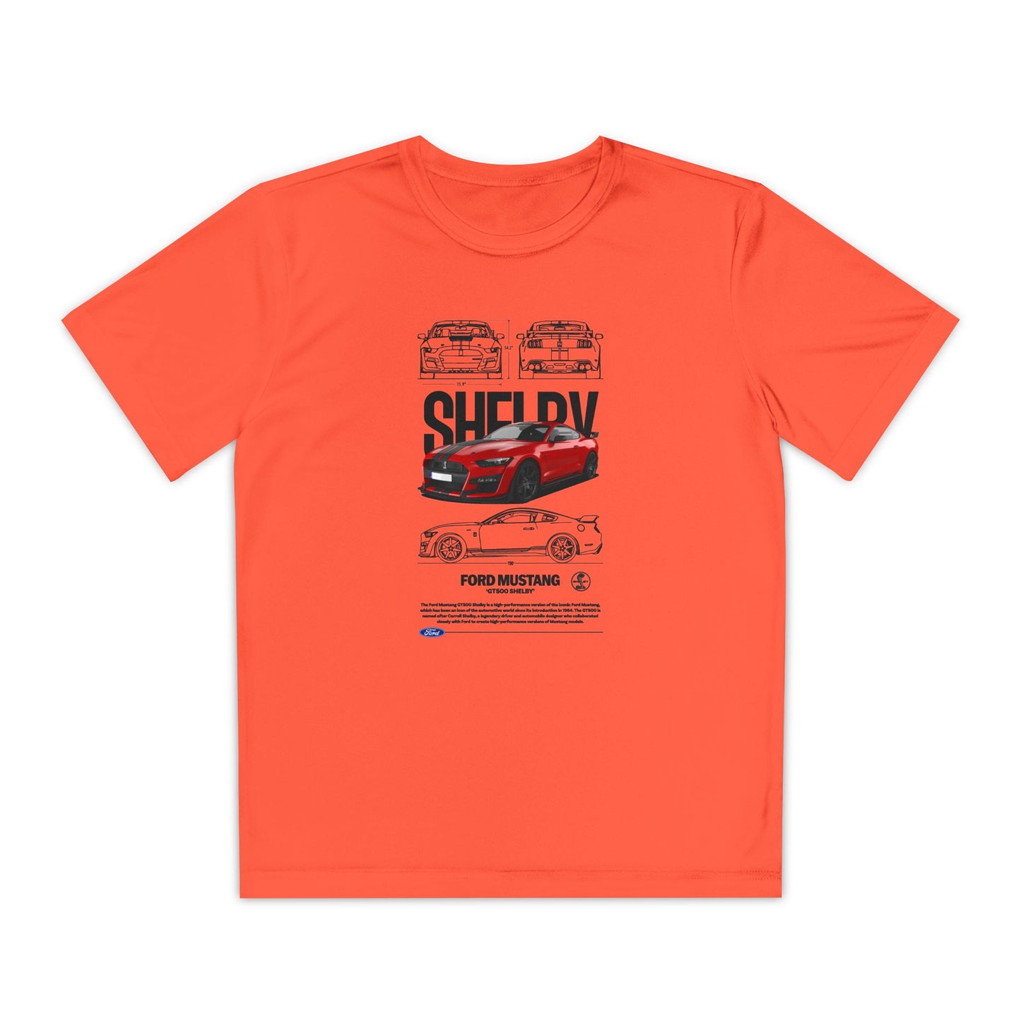 Ford Mustang Shelby Youth  Competition Tee | Car T-shirt - CreativeRino