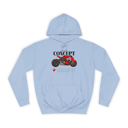 Ducati Concept Unisex College Hoodie - Perfect for Motorcycle Enthusiasts - CreativeRino