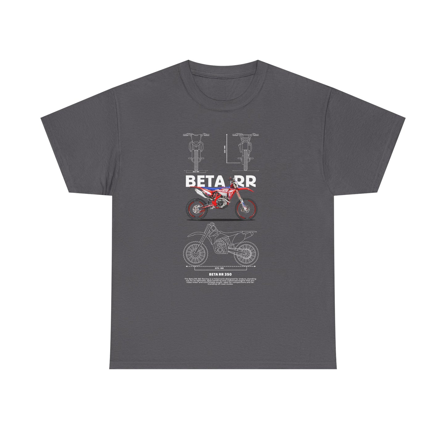 Unisex Heavy Cotton Tee - Beta RR Motorcycle Graphic T-shirt - CreativeRino