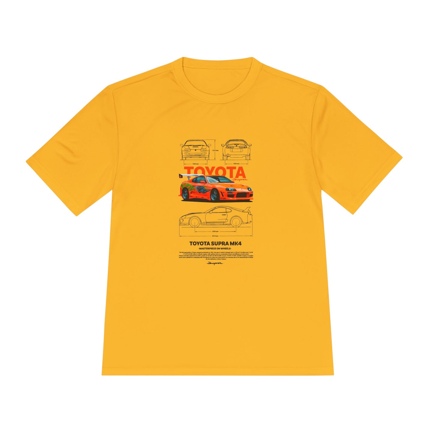 Toyota Supra MK4 Unisex Moisture Wicking Tee – Perfect T-shirt for Car Enthusiasts - CreativeRino