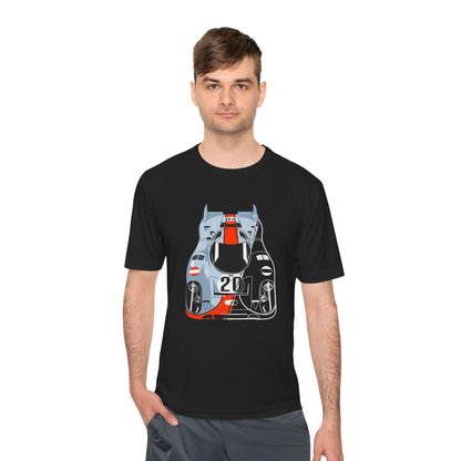 Racing Graphic Moisture Wicking Tee - Unisex Sportswear for Car Enthusiasts - CreativeRino
