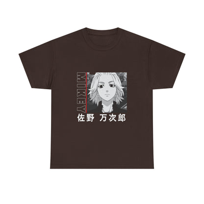 Mikey Anime Unisex Heavy Cotton Tee - Tokyo Ghoul Graphic T-shirt for Fans - CreativeRino