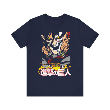 Attack on Titan Unisex Jersey Tee - Epic Anime Graphic T-Shirt - CreativeRino