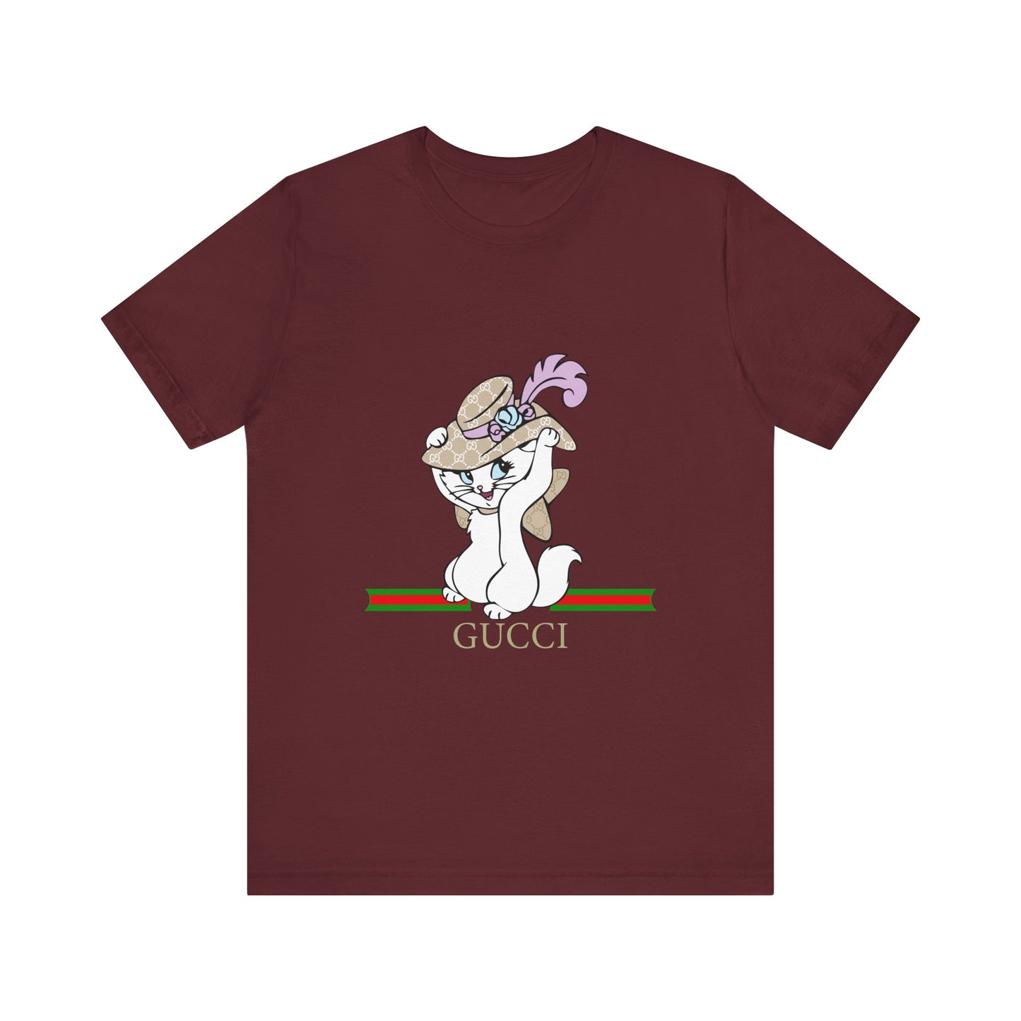 Kitty Gucci Unisex Jersey Short Sleeve T-shirt - CreativeRino