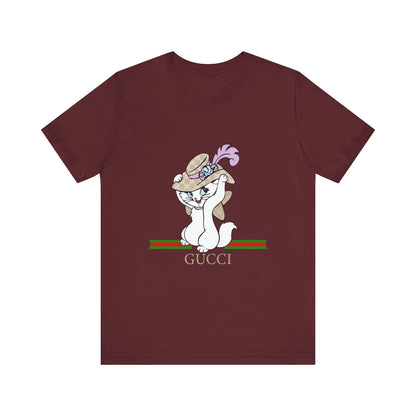 Kitty Gucci Unisex Jersey Short Sleeve T-shirt - CreativeRino