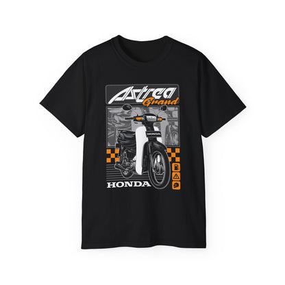 Honda Astrea Grand Motorcycle Unisex Ultra Cotton Tee - Retro Bike Graphic T-Shirt - CreativeRino