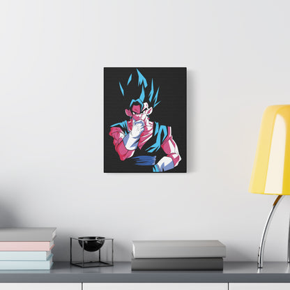 Anime Wall Art - Matte Canvas Print with Dragon Ball Inspired Design - CreativeRino