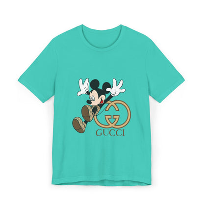 Gucci Mickey Mouse Unisex Jersey T-Shirt – Trendy Disney-Inspired Casual Wear - CreativeRino